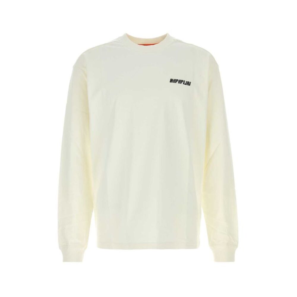Napapijri Men White Cotton T-Shirt